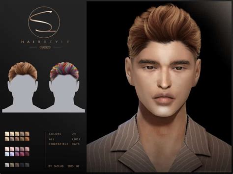 Short Male Hairstyle Greg090623 By S Club Sims 4 Haircuts