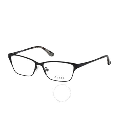 Guess Unisex Black Rectangular Eyeglass Frames Gu2605 664689877027 Eyeglasses Jomashop