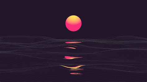 Sunset Cyber Retro Wallpapers Wallpaper Cave
