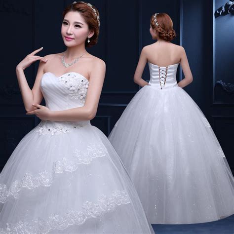 buy wedding dress autumn bride pregnant woman wedding waist lace large yard wedding dress at