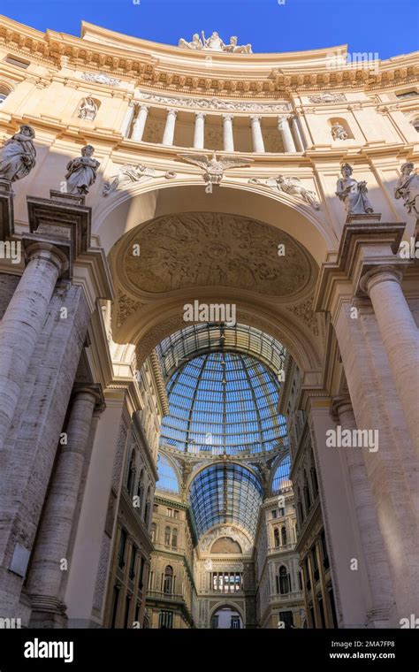 Urban View Of Naples Entrance Of Galleria Umberto I In Southern Italy