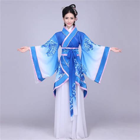 women chinese han dynasty ruqun hanfu suit cosplay long sleeve dress costume… japanese