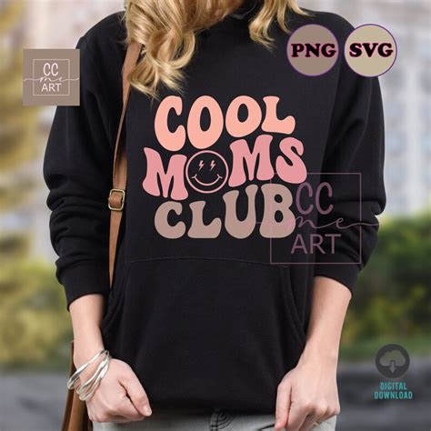 Cool Moms Club Svg Png Mom Life Svg Mom Svg Mama Svg Etsy