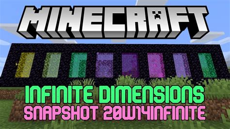 Infinite Dimensions Snapshot 20w14infinite April Fools Minecraft News Youtube