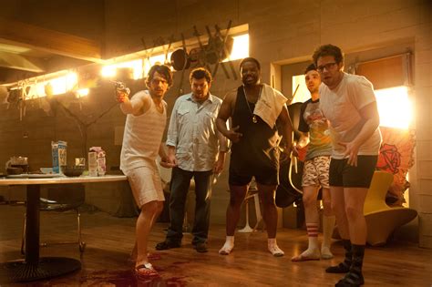She was in our closet, changing, and she was literally only in her underpants. Photo de Seth Rogen - C'est la fin : Photo Craig Robinson ...