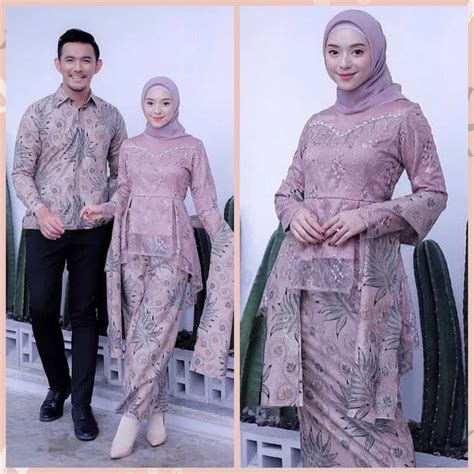 Jual Kebaya Kalena Nude Kebaya Modern Original Couple Baju Batik Atasan