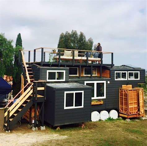 The rough finished budget for this house is $40,000 while the elegantly finished budget is $80,000. Couple's 'Paspin' Tiny House on Wheels with Rooftop Deck ...