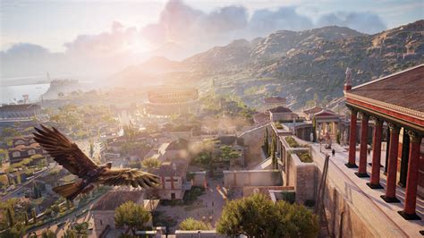 Desktop Wallpaper Assassin S Creed Origins Game City Aerial View 4k Hd Image Picture