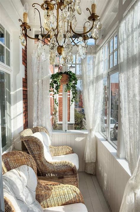 Romantic Small Sunroom With Rattan Furniture Homemydesign