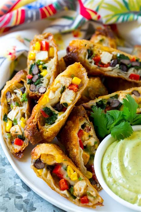 Mexican Egg Rolls Baked Diary