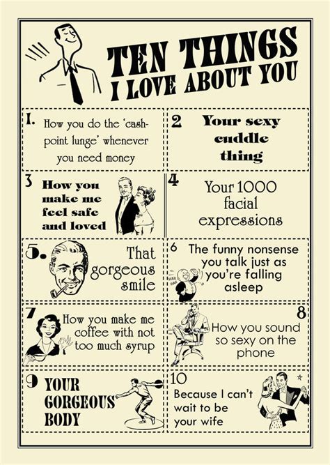 10 Things I Love About You Printable