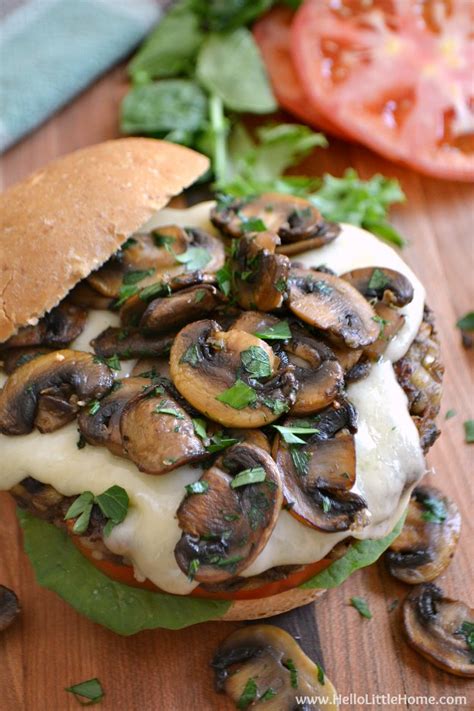 Mushroom Swiss Burger Recipe