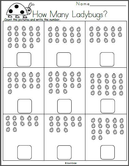Count And Write Numbers 1-20 Worksheets