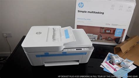 hp deskjet plus 4120 unboxing and full tour of this simple multitasking gear youtube