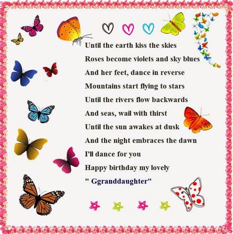 Have a happy birthday in heaven. Granddaughter Poems for Birthday Wishes | Cute Instagram ...