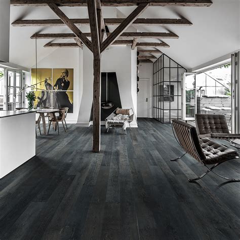 Modern Living Room Black Hardwood Floors Black Wood Floors Hardwood