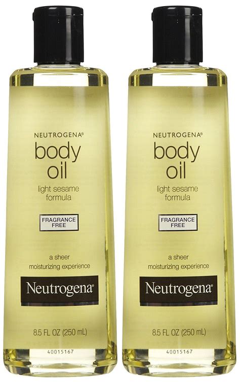 neutrogena body oil light sesame formula amazon beauty products fragrance free products oil