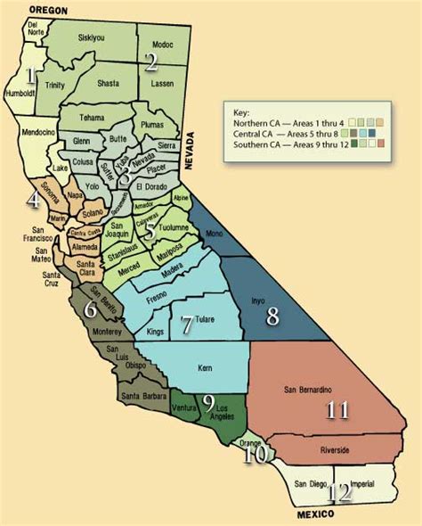 News Tourism World Map Of Central California Area