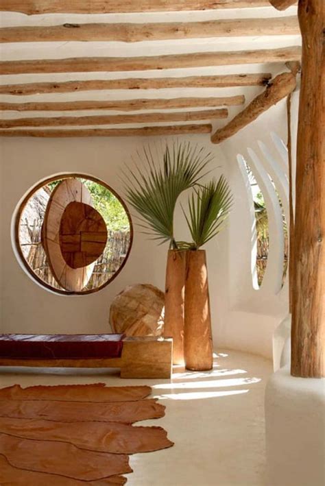 A Straw Bale House Is Eco Friendly And Cost Effective Wood Interior
