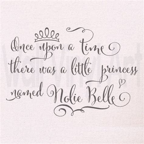 Once Upon A Time There Was A Little Princess Named