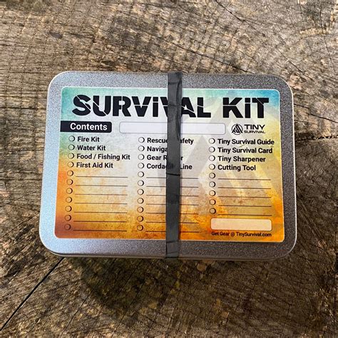 Tiny Survival Tin Kit Rectangle Large 133 Ci Ultimate