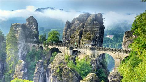 Bastei Bridge Basteibrücke Saxon Switzerland National Park Saxony