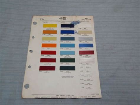Find 1974 Volkswagen Ditzler Ppg Color Chips Paint Samples In Belfast