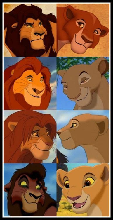 Lion King Couples 1 Ahadi And Uru 2 Mufasa And Sarabi 3 Simba And Nala