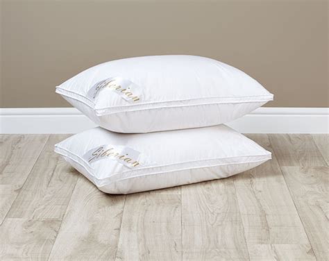 Siberian White Goose Down Pillow The Natural Bedding Company