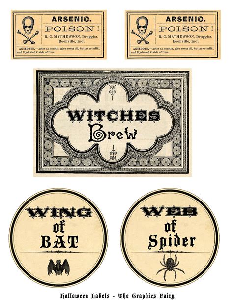 Free Halloween Labels Printable