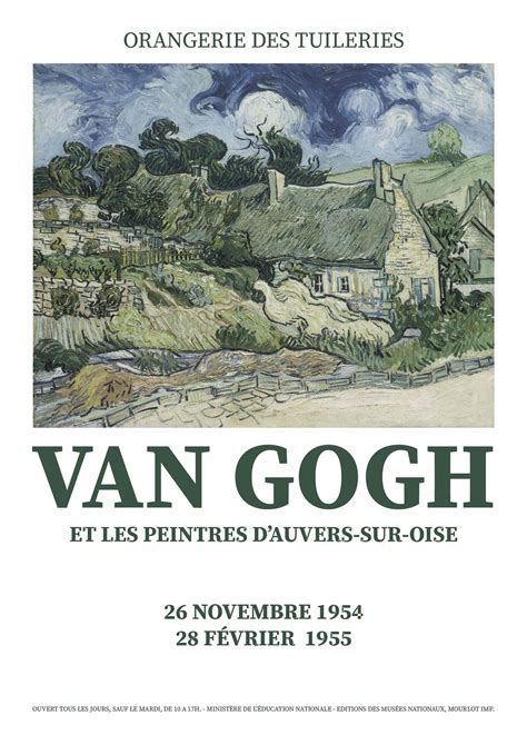 Vincent Van Gogh Print Original French Exhibition Poster Etsy