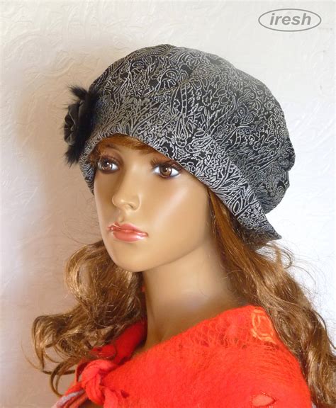Womens Gray Beret Womens Winter Hat Warm Hat Etsy