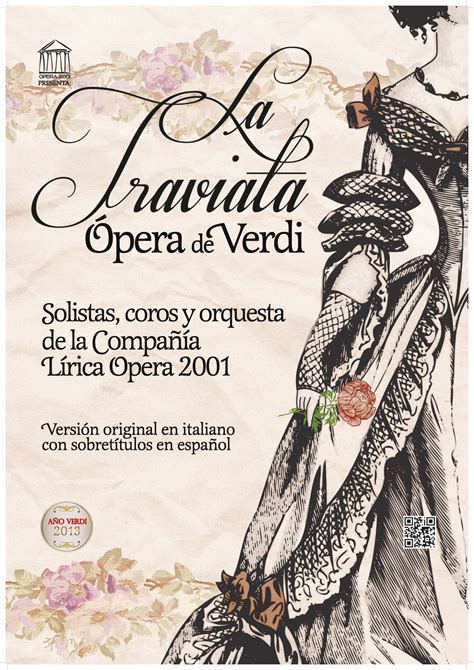 La Traviata Verdi Opera Poster Opera Music