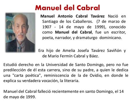 El Centavo De Manuel Del Cabral Cuento Completo Y Biografía