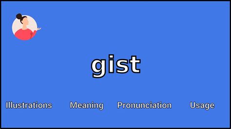 Gist Meaning And Pronunciation Youtube