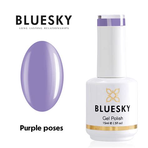 Gel Polish Bluesky 15ml Purple Poses Гел лак за нокти Bluesky Nail за