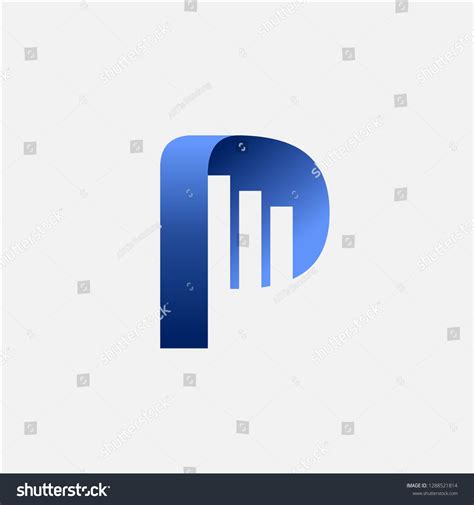 Letter P Chart Stock Vector Royalty Free 1288521814