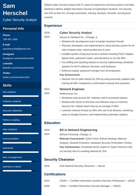Cyber Security Resume Examples (Also for Entry-Level)