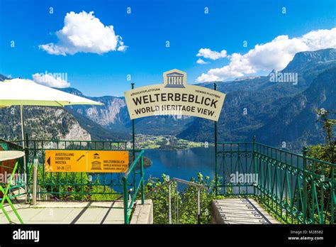 Hallstatt Austria September 14 2016 The World Heritage Viewing