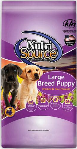 Wellness large breed complete health puppy deboned chicken, brown rice & salmon meal recipe dry. NutriSource® Chicken & Rice Large Breed Puppy Food - 30 lb ...