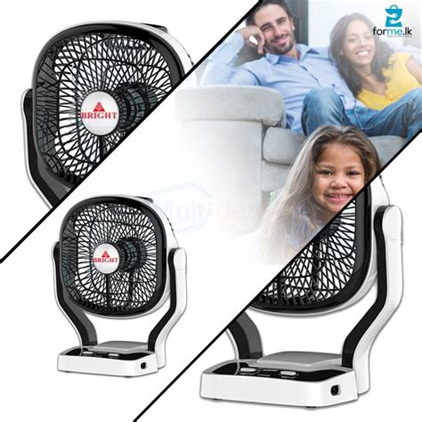 Buy Bright Rechargeable Mini Fan With Light Br Rc For Best Price Sri