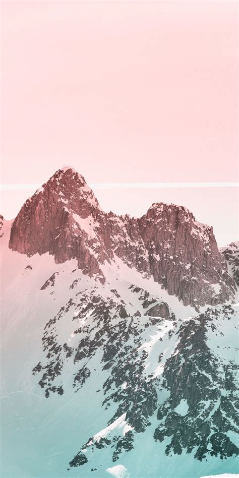 Altitude Glacier Mountain Peaks Nature Wallpaper Iphone Wallpaper