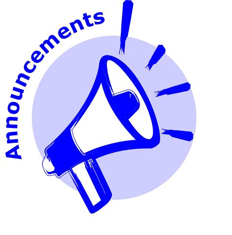 Free Announcements Cliparts Download Free Announcements Cliparts Png