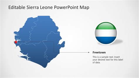Blue Outline Map Sierra Leone Powerpoint Template 澳洲幸运5·中国官方网站 澳洲