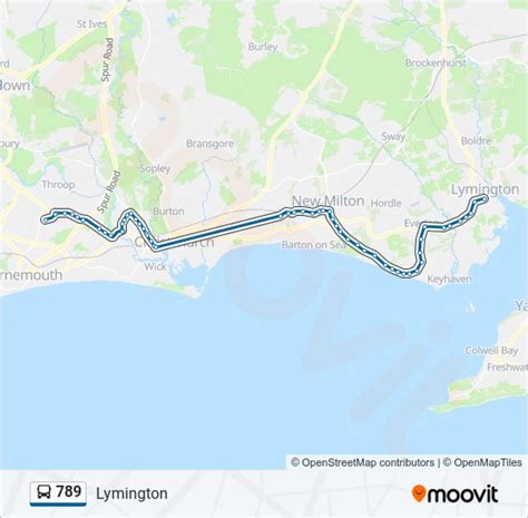 789 Route Schedules Stops And Maps Lymington Updated