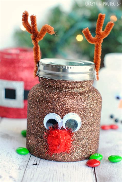Christmas Treat Jars Cute Mason Jar Crafts For Kids Crazy Little Projects