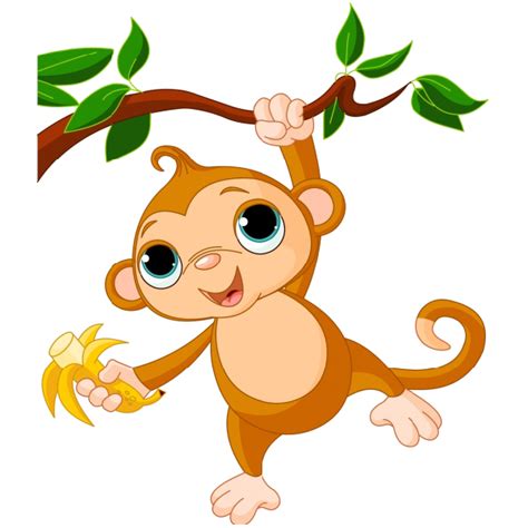 Monkey Banana Clip Art Image 1444