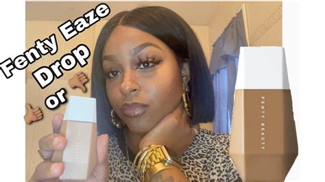 Fenty Beauty Eaze Drop Blurring Skin Tint Review Color Shade 17