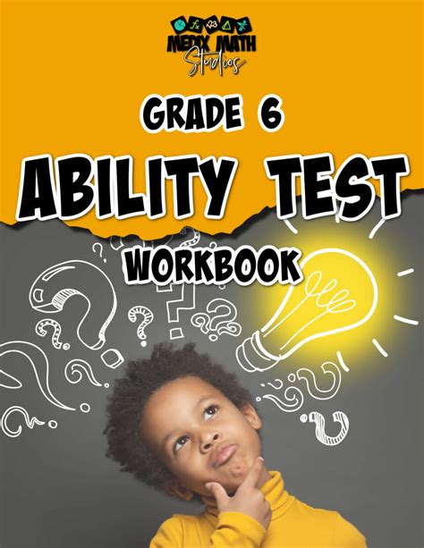 Grade Six 6 Ability Test Workbook Pep Medix Math Studios The Book