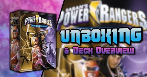 Power Rangers Deck Building Game Unboxing and Deck Overview | @PlayRenegade